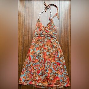 Anthropologie Moulinette Sours Orange Island
Holiday Midi Halter Dress